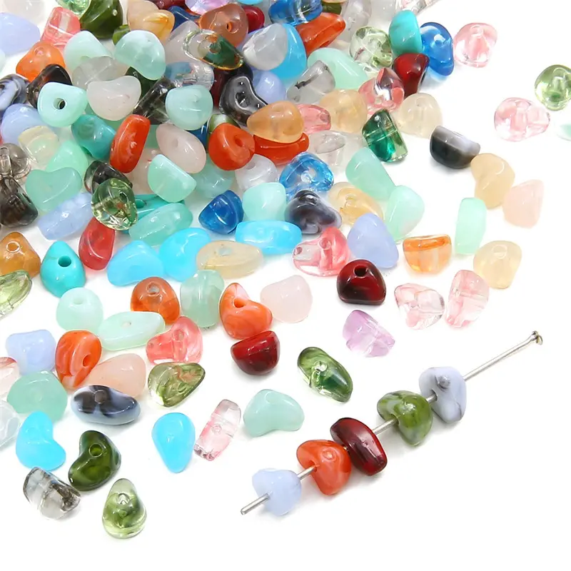 5-8mm Acrylic Irregular Blooming Gravel Beads DIY Handmade Imitation Natural Gravel Irregular Beaded Loose Beads