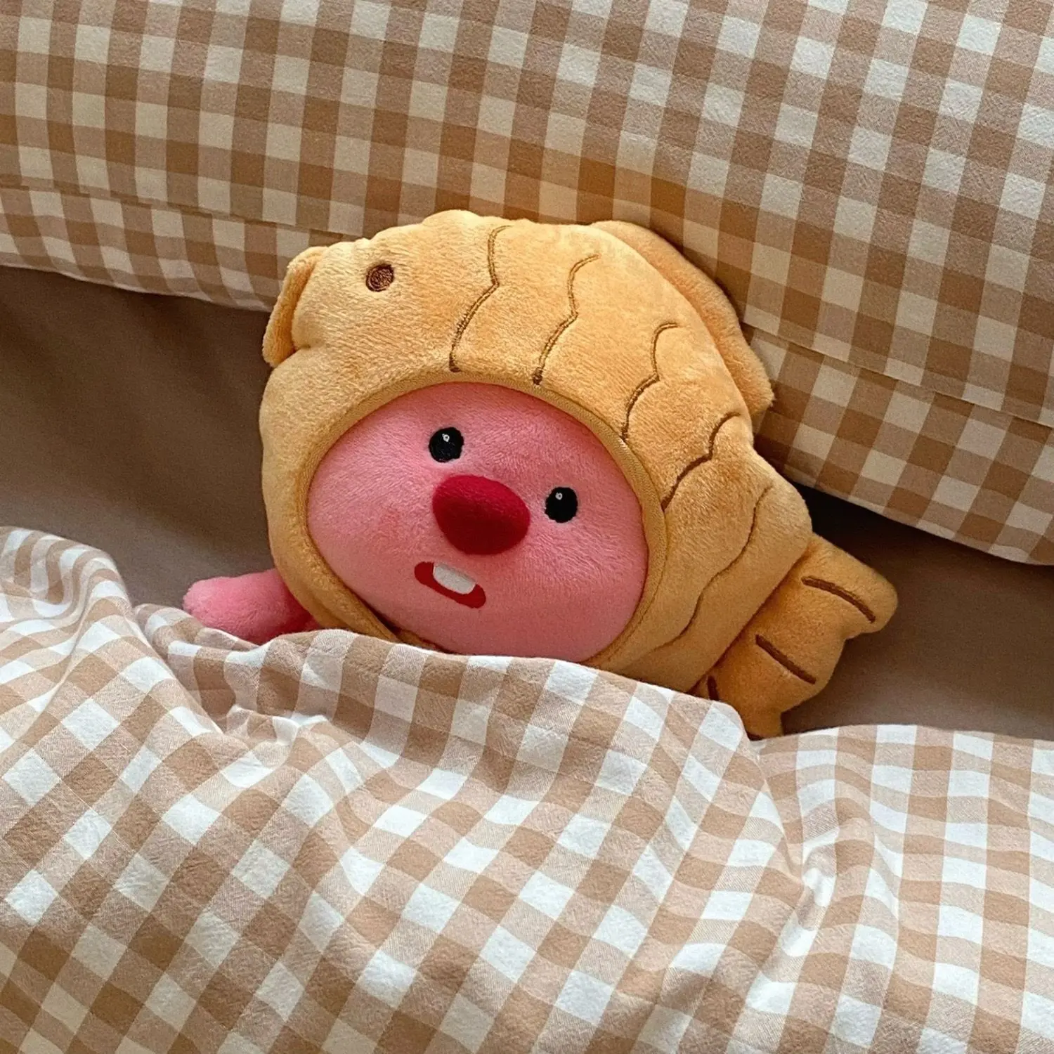 Plush Toy Cartoon Beaver Taiyaki Figurine Doll Lubi Little Beaver Doll Pendant