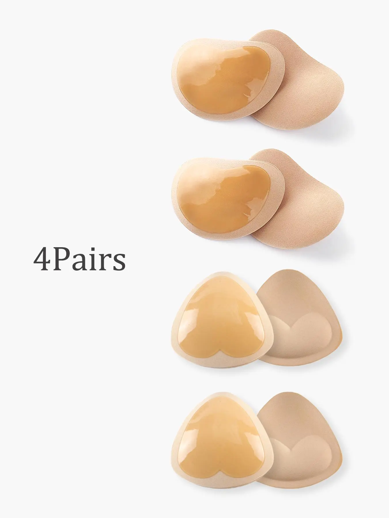 Women's Invisible Padding Magic Bra Insert, Regular Fit Breathable Comfortable Breast Push Up Pads, Swimsuit Silicone Bra Pad, Women's Lingerie Accessories