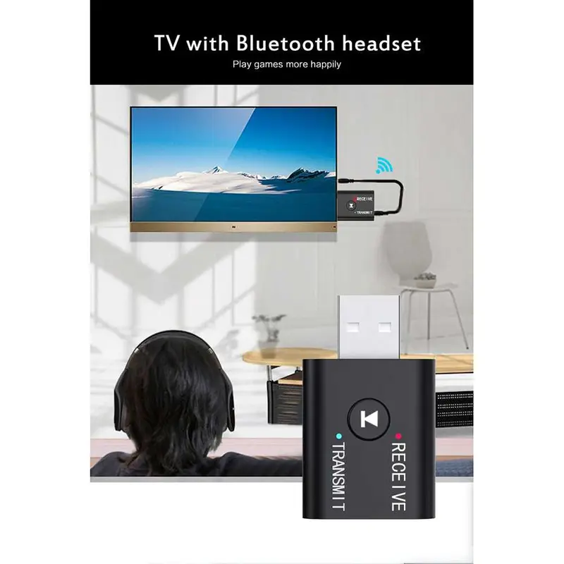 USB Dongle Bluetooth 5.0 Transmitter Receiver - YET-TR6 4
