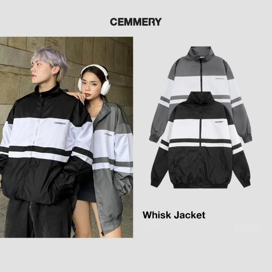 Áo Khoác Dù LocalBrand Cemmery WHISK JACKET, áo khoác unisex nam nữ 2 Color