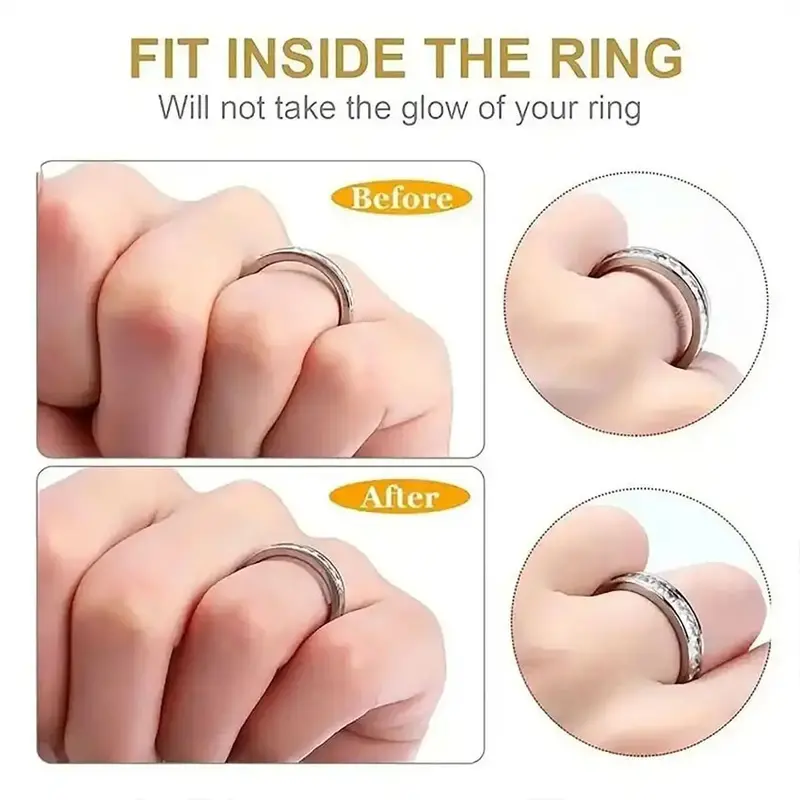 Pengganjal Cincin Pengecil Ukuran Ring Adjuster dengan Bahan Sepon Lengket Kuat untuk Cincin Kebesaran 7