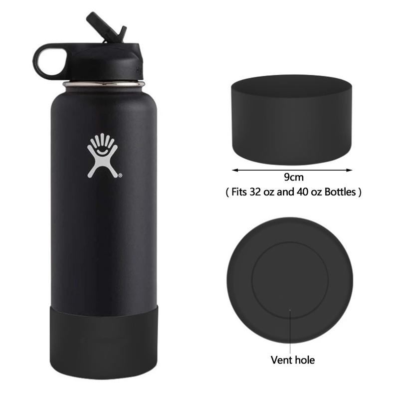 1PC Anti-Slip Bottle Silicone Boot Sleeve Bottom Sleeve Cover For 32&40oz Wide Mouth Water Bottle For Outdoor Camping Hiking #440454 6