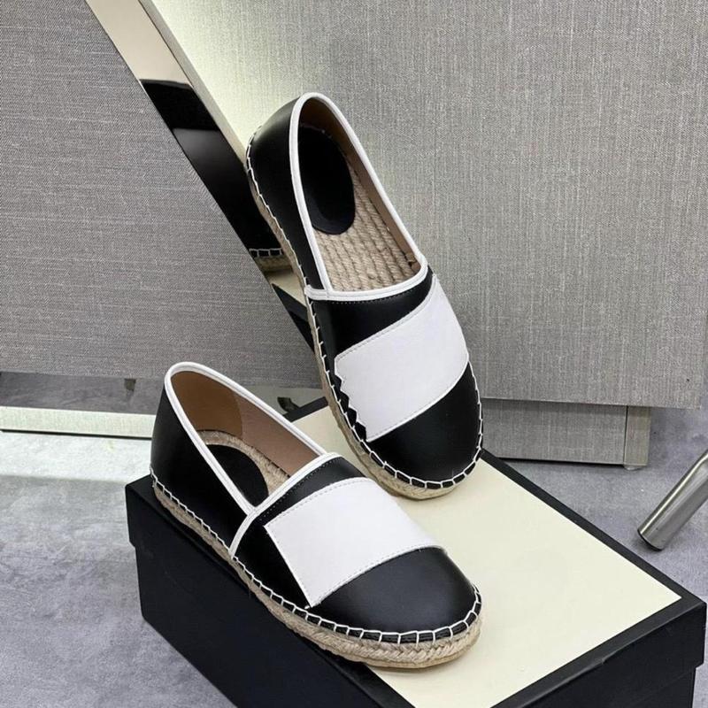 Giày Cói nam 2 Màu Đen - Trắng - Sợi Cói To bản Đẹp xuất Shop - Đế Bằng Nhung Cao Su