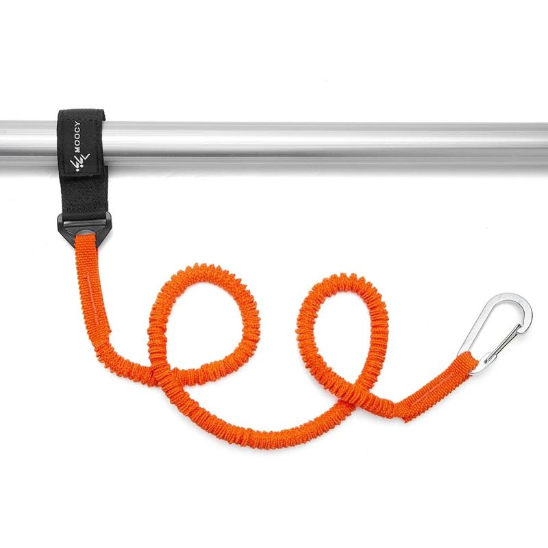 Product Introduction of Stretchable Elastic Kayak Canoe Paddle Leash Anti-Lost Wear-resistant Camping Tent Rope Adjustable with Safety Hook Rowing Safety Rope Rowing Boat Accessories 16