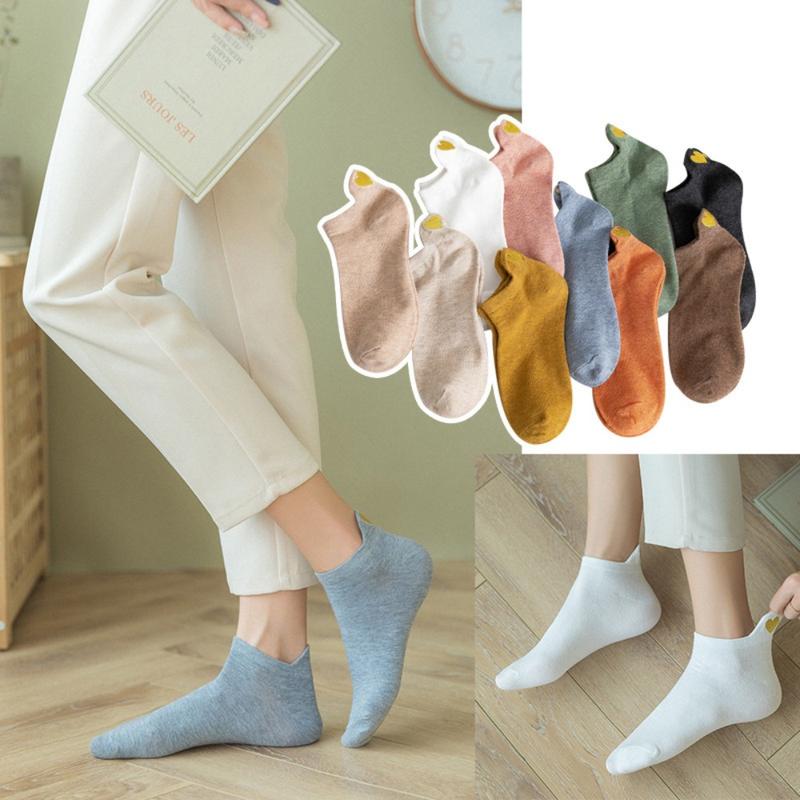Product Introduction of Vớ Thuyền Thêu Tình Yêu, Comorta, Vui Nhộn, Vớ Ngắn Cắt Nông Vớ Cotton Dễ Thương, Dành Cho Nữ 9