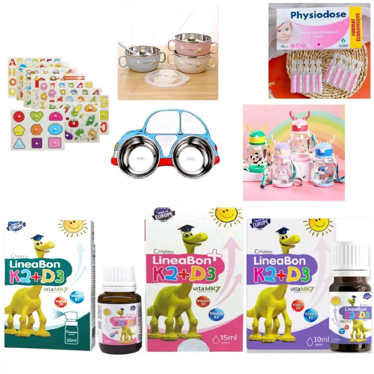 (Mẹ chọn quà ghi chú trai/gái) Thực phẩm bổ sung D3K2 Lineabon giúp cơ thể khỏe mạnh, hàng n.khẩu Slovenia kèm tích điểm