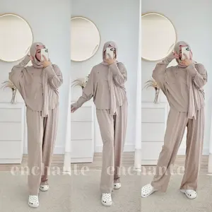 Zoey One Set Batwing (Non Busui) Kaos Spandeks By Enchante