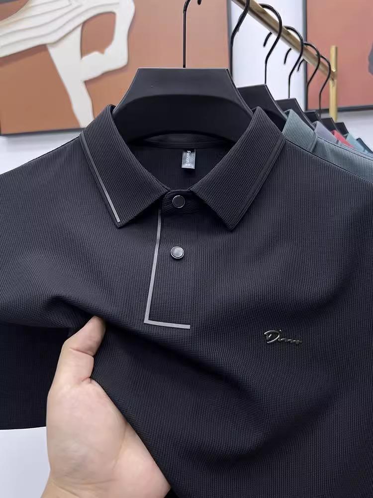 Product Introduction of [9843]Áo Polo Nam Ngắn Tay, Quần Áo Nam Thường Ngày Và Công Sở, Thời Trang, Hàng Mới Về Mùa Hè, Cổ Polo, Màu Trơn Ép Keo Không Đường May, Thích Hợp Cho Nam Giới Trẻ Trung Và Trung Niên, Quần Áo Làm Việc 12