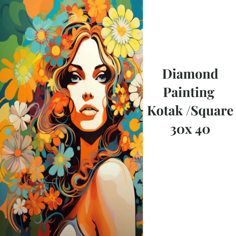 Diamond Painting Kotak / Square 30 x 40 4