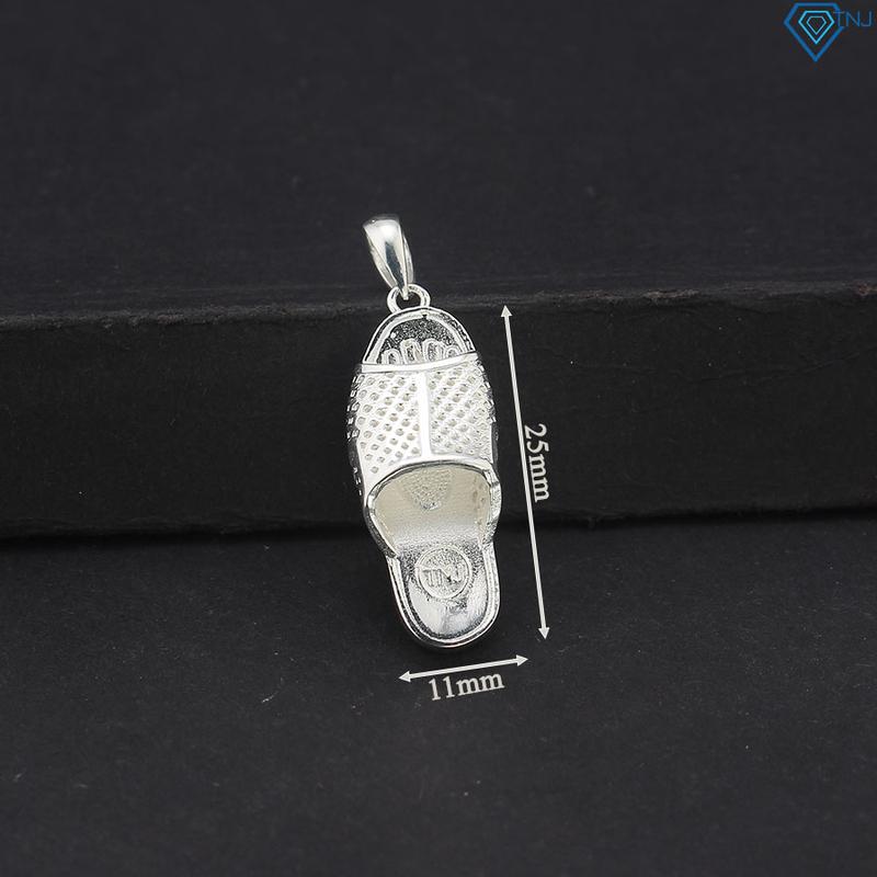 Mặt dây chuyền nam bạc hình chiếc dép tổ ong cá tính MDCA0173 - Trang Sức TNJ