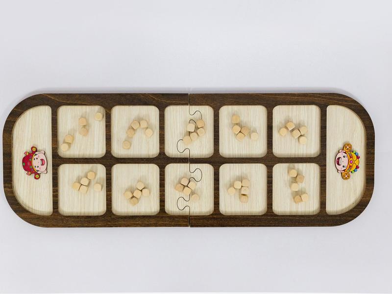 Ô Ăn Quan, Rắn Thang, Đua Ngựa, Cờ Caro, Trò chơi dân gian, Boardgame cho bé bằng gỗ từ nhà Bách Mộc Đồ Chơi Toys