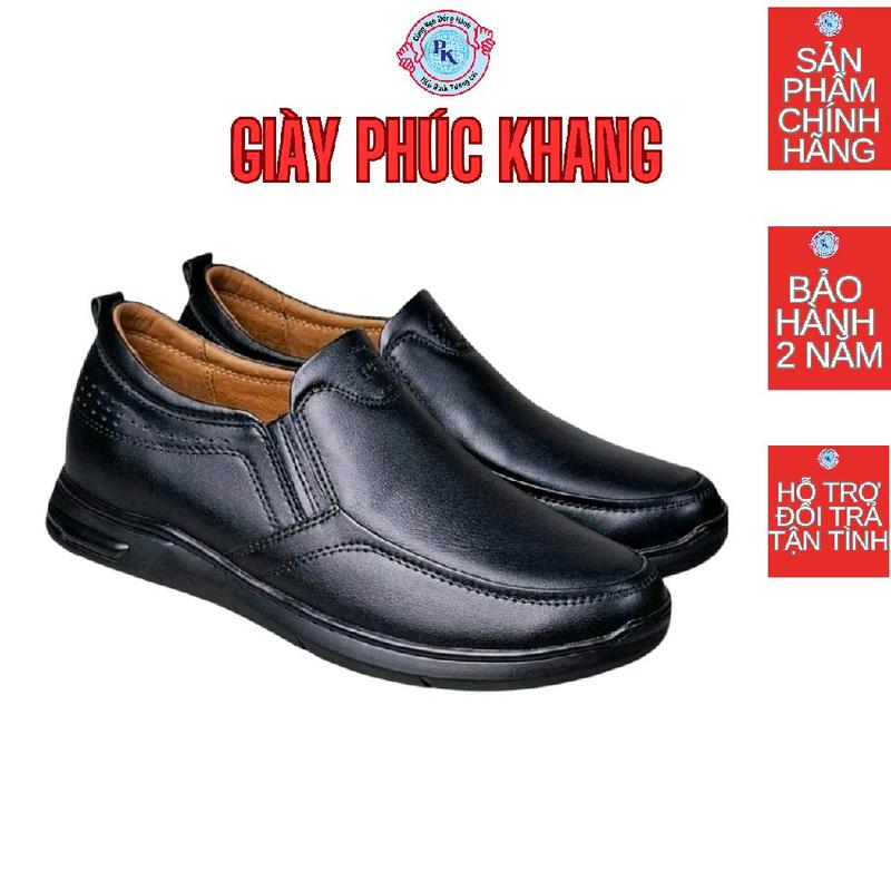 Giày tây lười nam XIPO Màu Đen tăng chiều cao 6cm ,da bò thật NAPPA cao cấp M7726 Đen,đế cao su bệt thời trang mới,thiết kế chính hãng