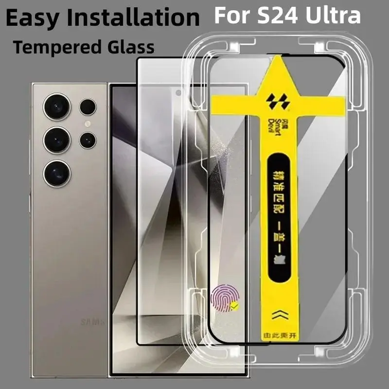 Premium Tempered Glass, For Samsung Galaxy S24 Ultra, S22, S23Ultra, Privacy, Dustproof Screen Protector, Easy Installation, S24Ultra Glass Cellphone Cases