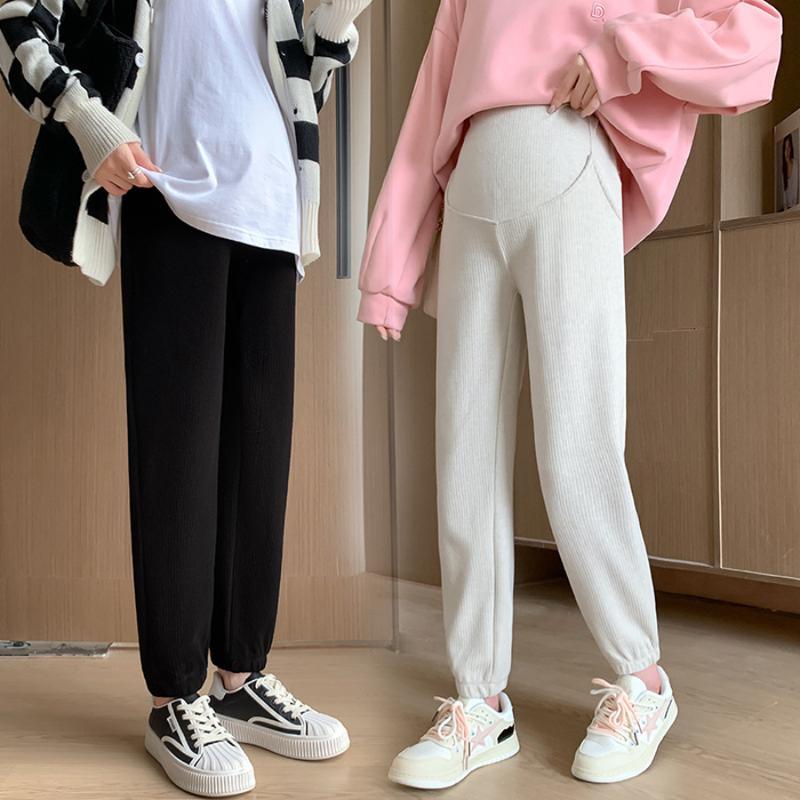 Quần Bầu Mùa Đông 2023 Larosa Dáng Dài Ống Đứng Bo Gấu Chất Nhung Tăm Cao Cấp Bigsize LA116Q Pants Nữ