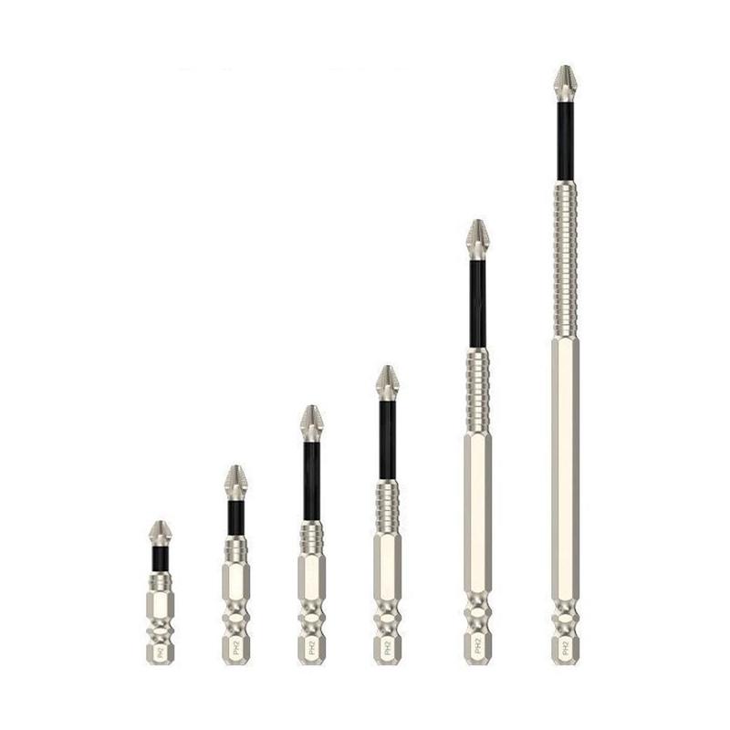 Product Introduction of Upgraded Non-slip PH2 Impact Driver Bit Set With Magnetic Phillips Screwdriver Tool 25-150mm 14