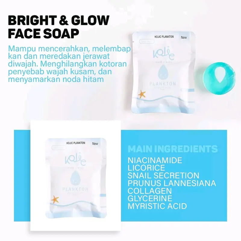 Kojic Plankton Soap Kojie Mencerahkan 2