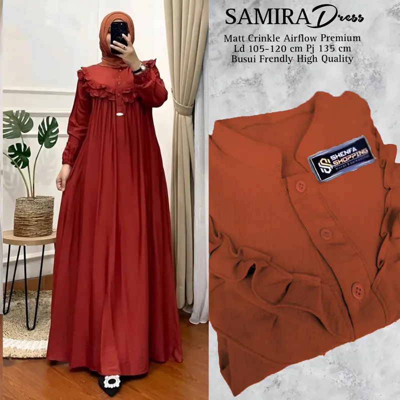 GAMIS CRINKLE TERBARU 2025 // GAMIS WANITA CRINKLE AIRFLOW PREMIUM  // GAMIS WANITA JUMBO BUSUI FRENDLY 0