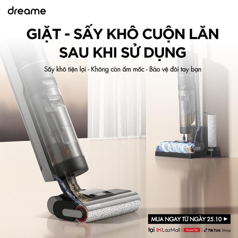 [TẶNG 1 chai Nước lau 1L] Máy Lau Sàn Hút Bụi Thông Minh Dreame H12 Pro - Hàng chính hãng - Phiên bản quốc tế Máy Hút Bụi Làm Sạch 3
