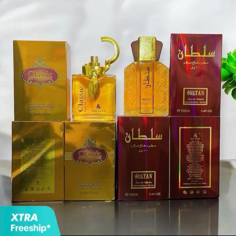 S761 - COMBO NƯỚC HOA ĐUBAI NAM & NỮ [ nc hoa A RẬP A CLA-SIC MÓC KHOÁ NỮ 100ml + nước hoa SUUL-TANG NÂU 100ml NAM ] Perfume Cosmetic