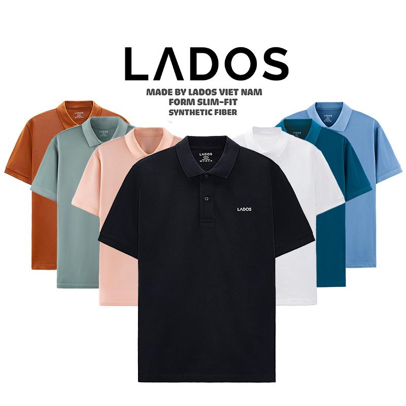 Áo Polo thun nam có cổ trơn cao cấp LADOS-9084 vải poli siêu mát mẻ, thấm hút mồ hôi tốt, form đẹp