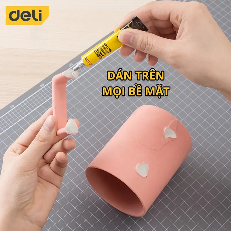 [LIFEDL157] Keo Siêu Dính Đa Năng Deli - 7ml/ 20ml - Có Thể Dán Trên Mọi Bề Mặt - Phù Hợp Sửa Chữa, Ghép Nối - 7140/7149 4