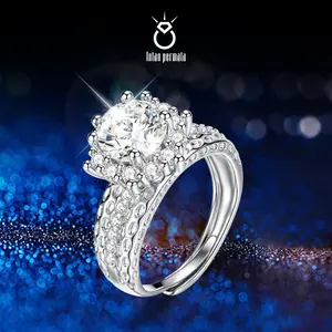 [HARGA TELAH KAMI DISKON] INTAN PERMATA R-358 Cincin wanita elegan kualitas  VVS1 Kemurnian tinggi toko asli cantik elegan lapis anti karat anti luntur anti berubah warna garansi 1 tahun [TIDAK TERMAUSK BOX]