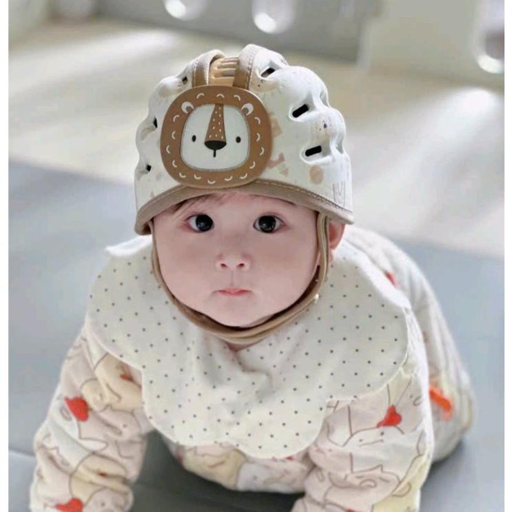 Mũ Bảo Vệ Đầu Bé Tập Đi Siêu Nhẹ Thoáng Khí Chất Liệu Cao Cấp Không Kích Ứng An Toàn Cho Trẻ Từ 8 Tháng Đến 3-4 Tuổi -Nón Bảo Hộ Em Bé Tập Bò Kem Hat Thun - Mũ Bảo Hiểm Cao Cấp Cho Bé