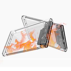 Product Introduction of USB 3.0 External Hard Drive Enclosure 2.5 inch SATA to USB3.0 UASP Clear Portable Hard Drive Case 2T HDD Tool-Free Transparent 7