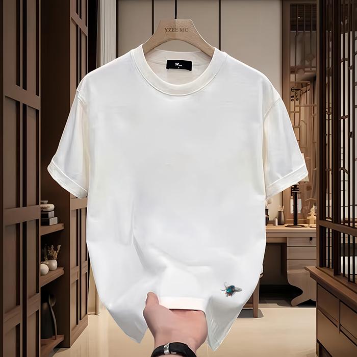 Product Introduction of Áo Thun Nam, Cotton Nguyên Chất, Tay Lửng Cơ Sở, Phong Cách Hàn Quốc, Thích Hợp Cho Mùa Xuân Và Mùa Hè, Năm 2025 4