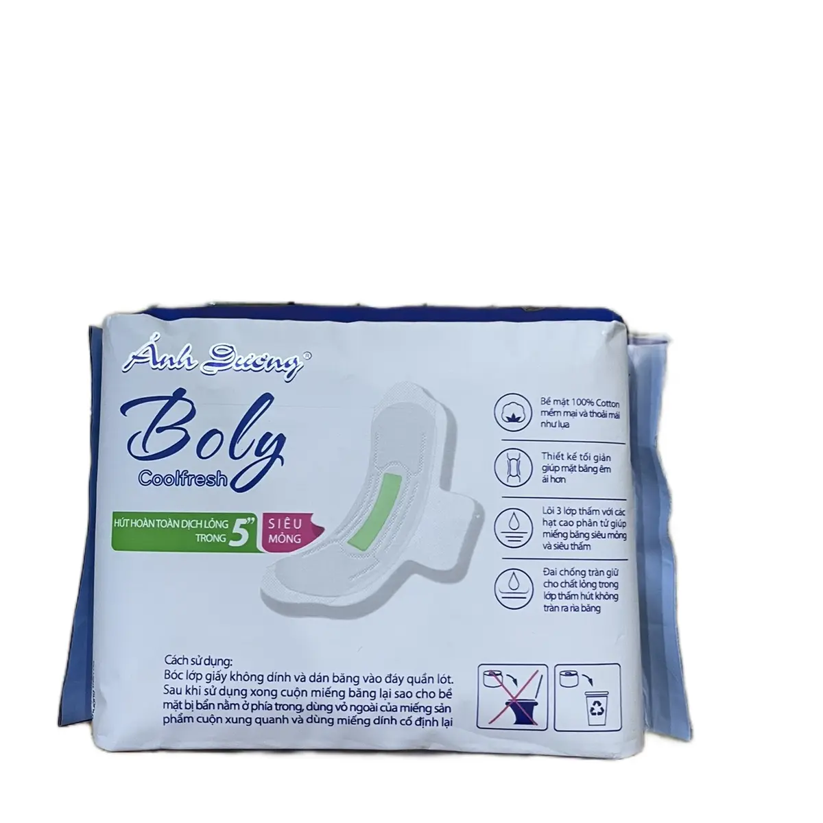 Băng vệ sinh cao cấp Boly chất lượng cao