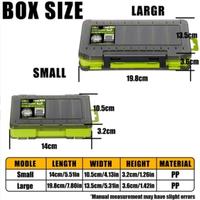Gambar Vinnatsu 3 Warna  Two Sided Plastic Lure Case Box Lure Box Umpan Pancing Metal Jig Box 14 Slot Mini Kotak Umpan - Hijau dari Vinnatsu official Kab. Tangerang 4 Tokopedia