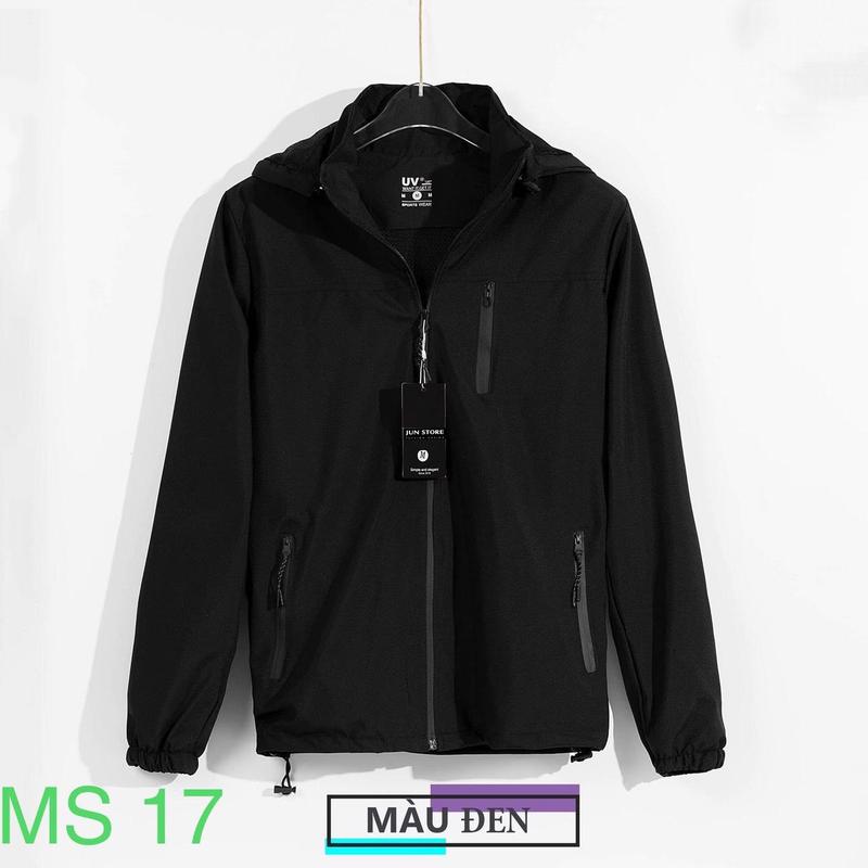 Áo khoác nam nữ Unisex có nón chất liệu dù 2 lớp phong cách thể thao lên form chuẩn và thoải mái Sport Top Menswear Có Cổ Jacket Đồng 7