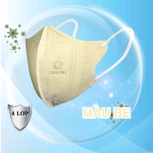 500Cái (tặng 20 cái) 4 LỚP Kháng Khuẩn Cửu Long Vie Mask Túi Zip 20cái/túi Khẩu Trang 5D   khautrang daydep 2