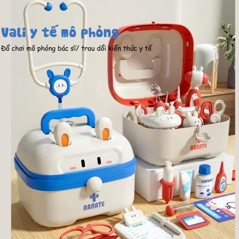 Đồ Chơi Bác Sĩ Trẻ Em Gồm Hộp Y Tế Y Tá Tiêm Ống Nghe Dụng Cụ Bộ Đồ Chơi Y Tế Cho Bé Gái Bé Trai 