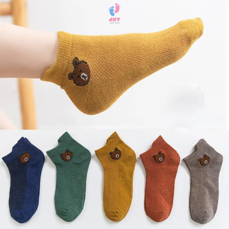 Beruang kaus kaki anak-anak  beruang   murah L193/194/195 Katun Pergelangan kaki
