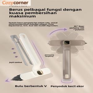 Berus Jurang Berputar, untuk Pembersihan Jurang Bilik Mandi dan Isi Rumah, Berus Lantai, Berus Pembersih Jurang Tingkap, Bekalan Berus Penyapu Lantai