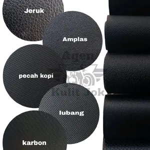 Cover jok/Sarung jok/Kulit jok motor POLOS JERUK, AMPLAS, LUBANG, PECAH KOPI, KARBON/Ukuran 85x46, 95x46 dan 100x70cm Motorcycle
