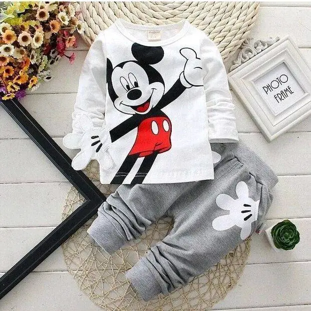 setelan anak Lengan panjang Mikimouse 1-9thn 0