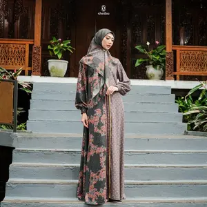 Sheibu Raya 2026 - Serambi SeriesSarimbit Baju Dress Lebaran Keluarga Couple Family Set - Forest Green Dress Dewasa, S