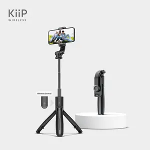 (CUCI GUDANG) KiiP Selfie05 Portable Selfie Stick Integrated Tripod 70cm 360° Rotation