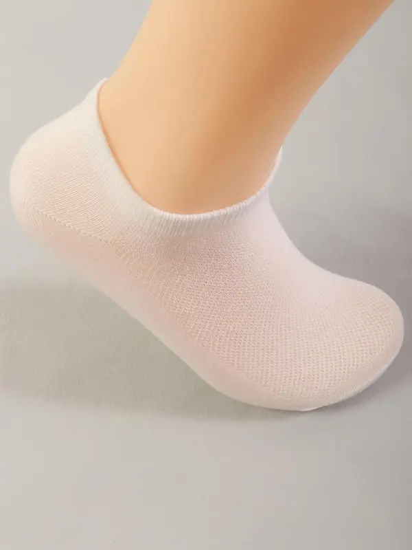 Women's 10 Pairs Solid Ankle Socks, Plain Comfy Breathable Knit Socks for Women, Multipack Women Socks for Summer Daily Wear, Low Cut Socks, Womens Clothes 6