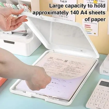 Clipboard + Storage Alas Papan Ujian / Papan Jalan 2in1 / Clipboard 2 in 1 / Clip Board A4 2
