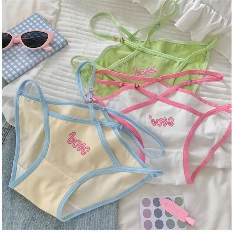 Product Introduction of blogger recommendation6 Color Cotton Panties Women Mid Waist Ladies Girl Triangle Underwear Underpants Female Briefs Comfortable Ventilation Size M L XL Womenswear Innerwear Print 3