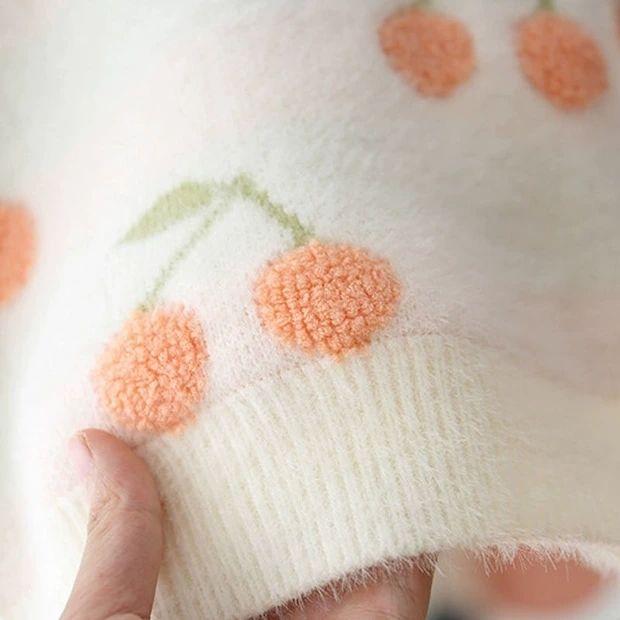 Product Introduction of Áo Len Trẻ Em Ấm Áp, Dành Cho Bé Gái, Cổ Tròn, Lót Lông Chồn, Dày Dặn, Thích Hợp Cho Mùa Thu Và Mùa Đông, Quần Áo Hàng Đầu Mới, 2024 11