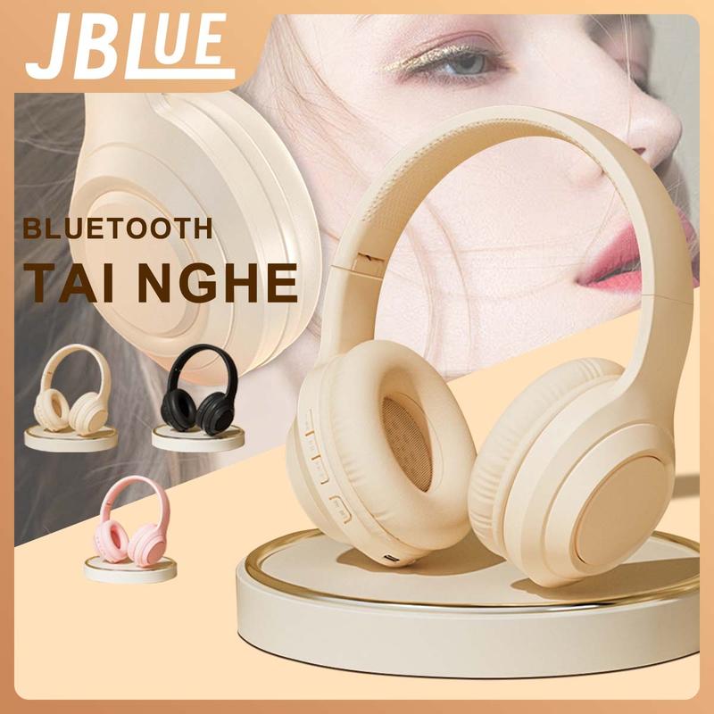 JBLue M6 Tai Nghe Chụp Tai bluetooth Không Dây Chống Ồn Có Thể Gấp Gọn Kèm mic Chất Lượng Cao