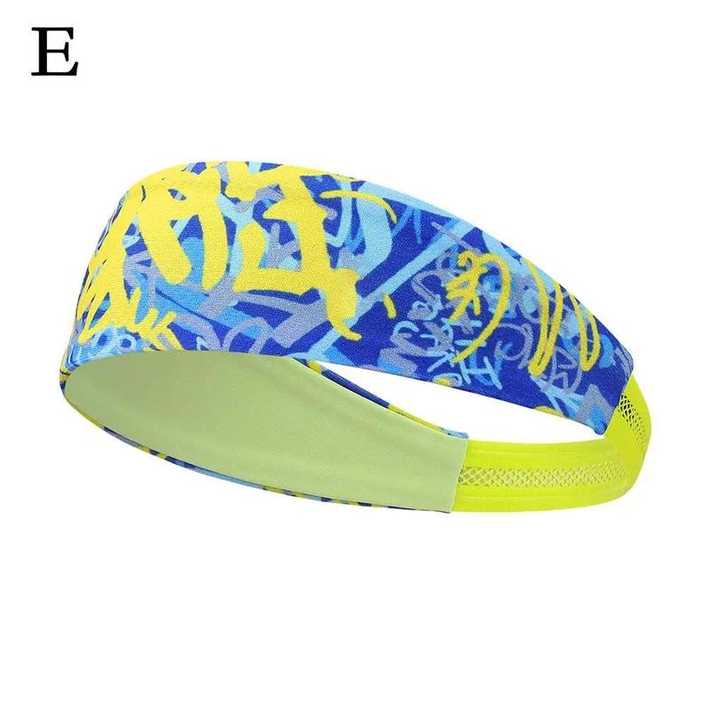 1pCS Sweatband for Men Women Elastic Sport Hairbands Head Band Yoga Headbands Headwear Headwrap Sport Workout Hair Accessor J3Y8 7