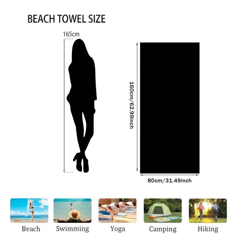 Product Introduction of Moon & Stars Pattern Beach Towel, Soft Absorbent Towel for Beach Swimming, Outdoor Travel, Summer Entertainment, Travel Beach Vacation Towel 1