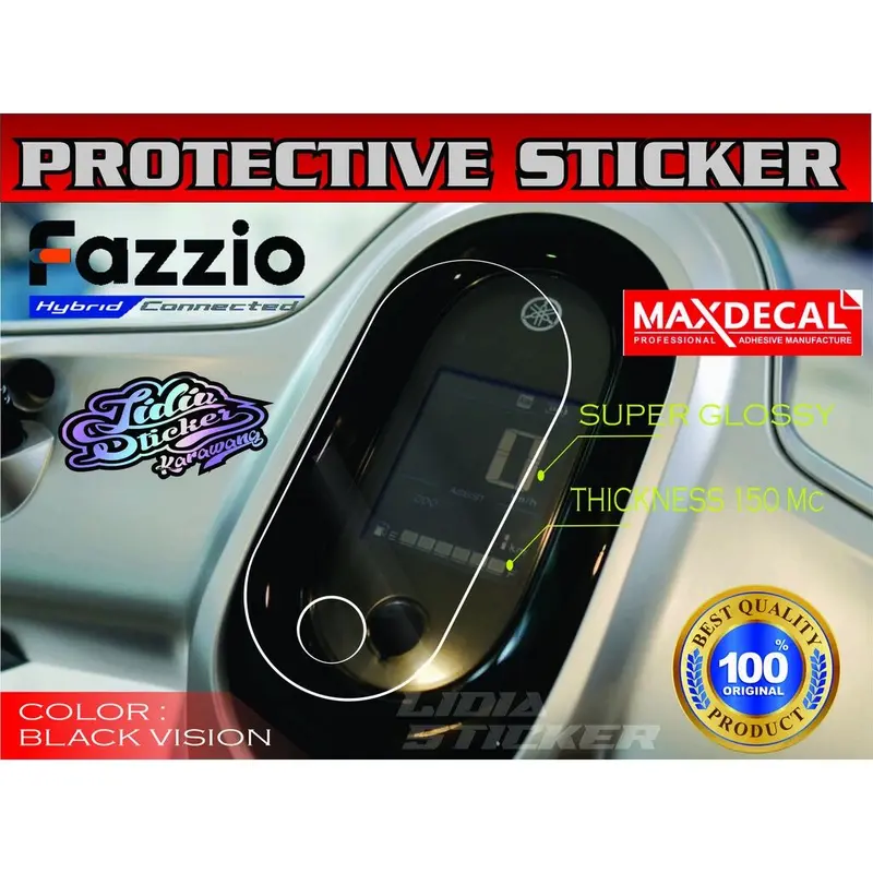 Stiker Antigores Speedometer Fazzio Bahan Maxdecal PPF 2