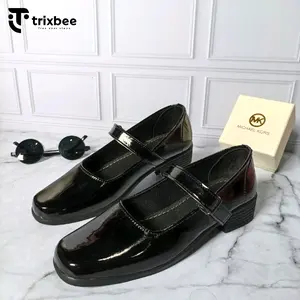Trixbee  Sepatu Pantofel Wanita Paskibra Hitam Kilap Hak 3cm  Sepatu Sekolah Putih Heels Shoes
